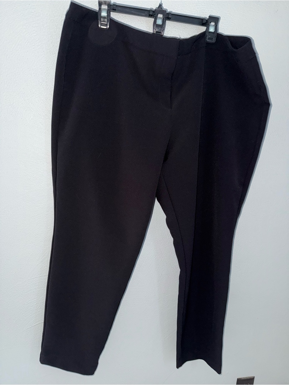 Worthington Black Straight-Leg Dress Trousers